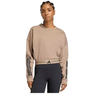 adidas Hyperglam Sweatshirt 3 Streifen Chalky Brown L