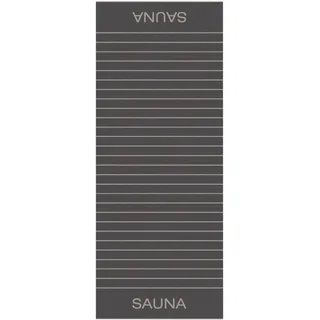 CAWÖ Saunatuch - C Balance, 80x200 cm, Walkfrottier, Baumwolle, Streifen Anthrazit / 80x200cm