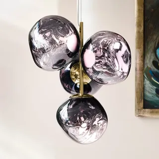 Tom Dixon Melt Pendelleuchte, LED 4-flammig, LEDC04GOEU+MES02SM#4,