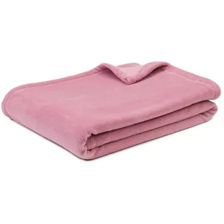 Wohndecke GÖZZE Decke MONTANA altrosa BT 200x150 cm rosa Wohndecke Kuscheldecke, Gözze rosa