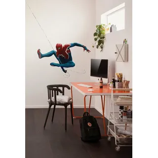 Komar Wandtattoo Marvel Spider-Man Epic Swinging (1 St), Künstler: Disney, 70 x 100 cm (Breite x Höhe) - Kinderzimmer, Wandsticker blau|rot