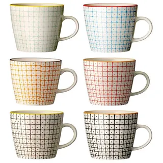 Bloomingville Tasse 0,3 l Mehrfarbig 6 St.