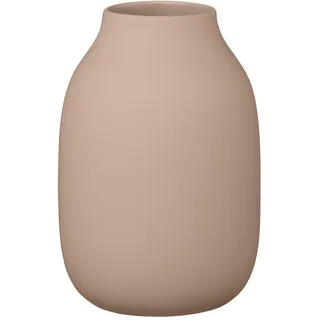 BLOMUS Vase -COLORA- | Keramik | Farbe Indian Tan | Größe S | H 15 cm x B 10 cm x T 10 cm | hochwertige Handarbeit