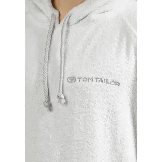 TOM TAILOR Bademantel Tom Tailor Surf Poncho, Baumwolle weiß