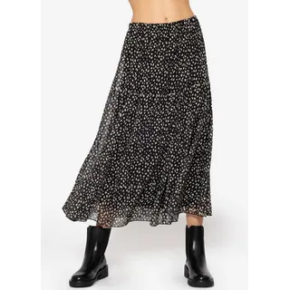SASSYCLASSY Maxirock Damen Animalprint Schwarz M