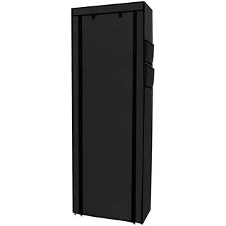 Intirilife Faltschrank 170 x 170 x 28 cm Schwarz