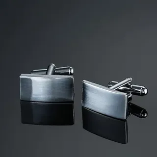 Klassische Männer Black Box Manschettenknöpfe Französisches Hochzeitskleid Hemd Zubehör 1 Paar