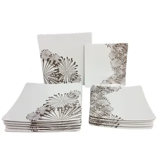 Spetebo Speiseteller 12er Set 12,5 cm weiß
