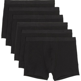 Marc O'Polo, Herren, Unterhosen, 6er Pack Essentials Organic Cotton Long Short / Pant, Schwarz, (XXL, 6er Pack)