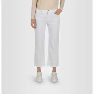 Culotte MAC "CULOTTE" Gr. 42, N-Gr, weiß (white denim) Damen Hosen Culottes Hosenröcke
