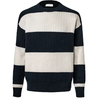 Tchibo - Grobstrick-Pullover - Herren - Gr. XL - dunkelblau/gestreift