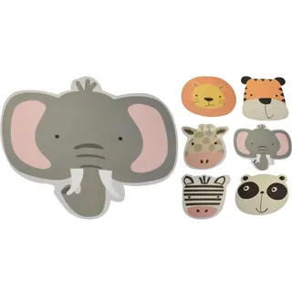OEM 12x Platzset 40cm Für Kinder Verschiedene Designs Wildtiere Elefant Löwe Zebra