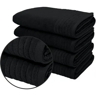 OTTO home Sanremo Premium Handtuchset 4-tlg. schwarz