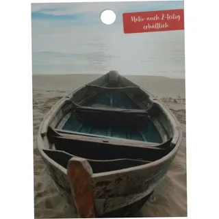 Schulte Handmuster Duschrückwand Decodesign Foto Ruderboot am Strand