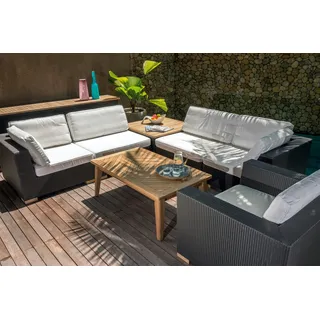 Garland Lounge Beistelltisch Havanna Teak Holz Gartentisch Kaffeetisch