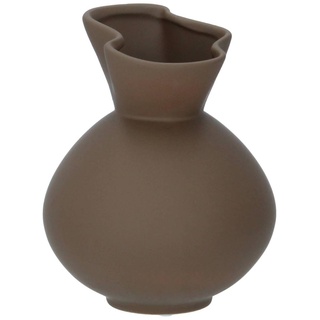 Bloomingville Vase Nica Steingut 20 cm braun