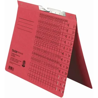 Falken Pendelhefter 15033664, A4, rot, kaufmännische Heftung, 320 g/m2 Karton, 50 Stück