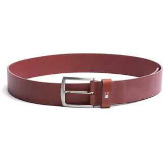 Tommy Hilfiger Herren Gürtel New Denton Belt 4.0 Ledergürtel, Braun (Dark Tan), 105 cm