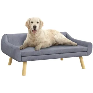 PawHut Hundesofa 102 x 58,5 x 42,5 cm grau
