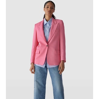 Oversized Blazer mit Pattentaschen, Pink, S/M