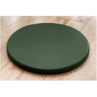 uyeoco Rundes Stuhlkissen Aus Kunstleder, 30 X 30 Cm/35 X 35 Cm/40 X 40 Cm/45 X 45 cm, Rundes Memory-Schaum-Sitzkissen, wasserdichte, rutschfeste Runde Stuhlpolster (Color : 6#, Size : 35cm/13.8inch)