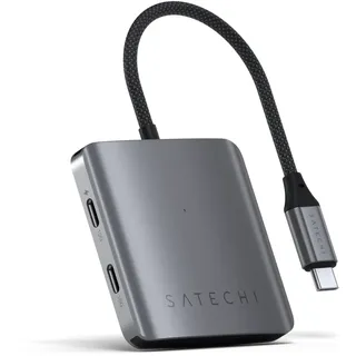 Satechi USB-C PD (1x 75W) 4-Port Hub Space Grau