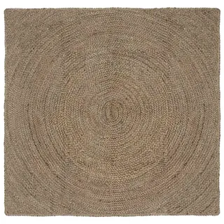 Bereichsteppiche Quadratisch Grau 160 X 160 Cm Jute