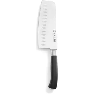 Hendi Hackbeil Granton 170 mm POM plastik Heft, Küchenmesser, Schwarz