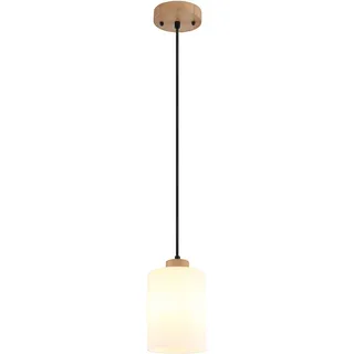 GLOBO Pendelleuchte 1-flg. 120 cm Holz/Glas
