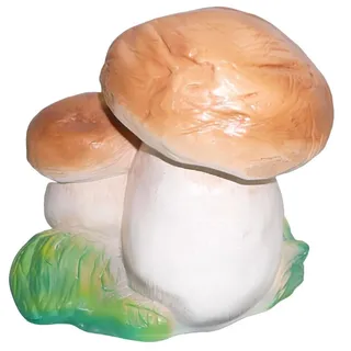 Xlmoebel Skulptur Detailreiche Pilz-Figur aus hochwertigem Material für Deko (Pilze Material: Kunststoff 22 cm Höhe), Hergestellt in Europa bunt