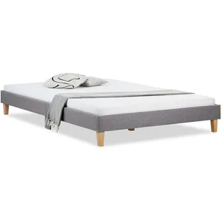 Homestyle4u Polsterbett 160 x 200 cm Grau