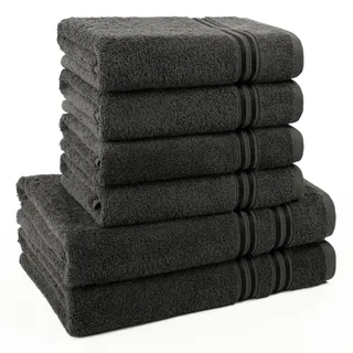 hammetex Handtuchset 6-tlg. grau