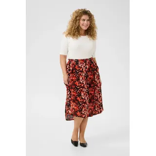 KAFFE curve Rock KCisma A-shape in Grenadine Leopard Print | Gr.: 46