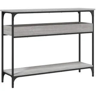 vidaXL Konsolentisch mit Ablage 100x29x75cm grau