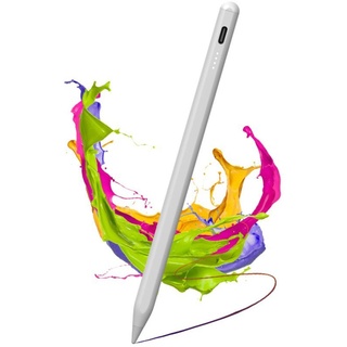 PRECORN Eingabestift Active Stylus Stift Magnetischer Pen für iPad Pro/ Air/ Mini I Android weiß