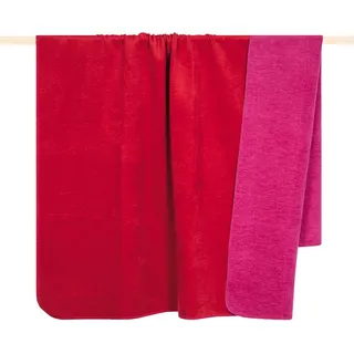 Wohndecke PAD "HOBART" Wohndecken Gr. B/L: 150 cm x 200 cm, rot (red, pink) Decken Made in Europe