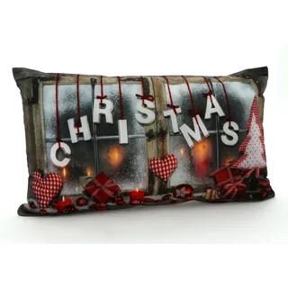 WECKBRODT Kissenbezug Christmas 30 x 50 cm Mehrfarbig