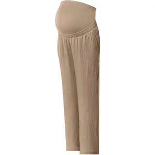 ESMARA® Damen Musselin-Umstandshose (Beige, XL(48/50))