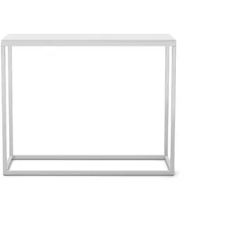 Bettso Konsolentisch, Weiß, Chrom, Holzwerkstoff, Metall, 100x80x25 cm, Wohnzimmer, Wohnzimmertische, Konsolentische