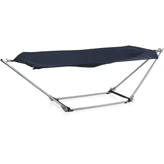 Campart Hängematte 280 x 87 cm Blau/Grau