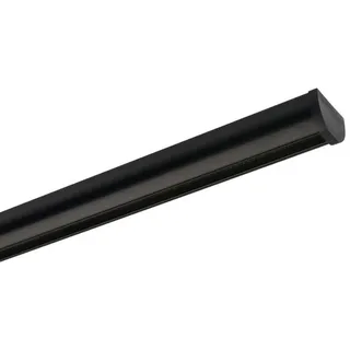 deco-raum Gardinenschiene Round 1-läufig Ø 19 mm 140 cm Schwarz
