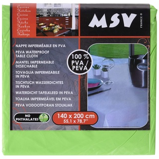 MSV ms719 Einweg-Tischdecke Wasserdicht, Grün Mandel