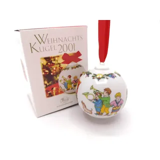 Hutschenreuther Porzellankugel Weihnachtskugel 2001 OVP -