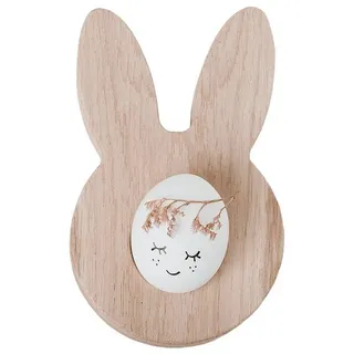 Eulenschnitt Eierbecher Eierhalter Holz Hase, (1-tlg) braun