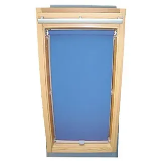 Hochwertiges Sichtschutzrollo Rollo für Velux RHL-EP GGL,GPL,GHL,GTL 306 mittelblau // Sichtschutzrollo/Sichtschutz-Rollo/Fensterrollo