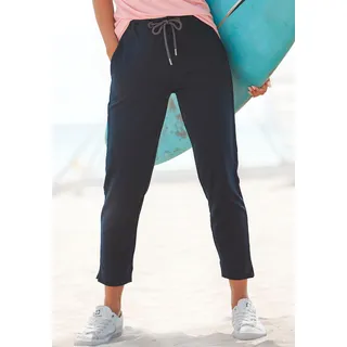 7/8-Hose ELBSAND "Ivalo" Gr. L (40), N-Gr, blau (marine) Damen Hosen Strandhosen aus Sweatware, Jogginghose, Relaxhose, Freizeitlook Bestseller