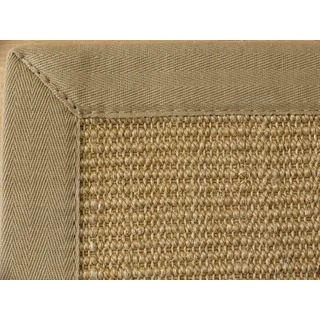 Astra Sisal Teppich Manaus mit Bordüre Farbe Chablis beige 100% Sisal - 18 Größen, Größe: 250x250 cm