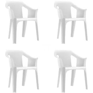 garbar Kunststoff Weiß (4er Set)