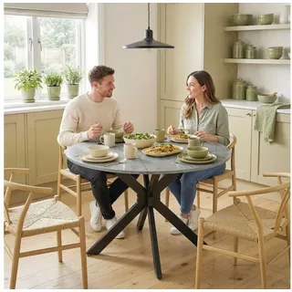 Homcom Esszimmertisch 110 x 76 cm grau