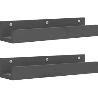 vidaXL Wandregal 50 x 12 x 9 cm Grau